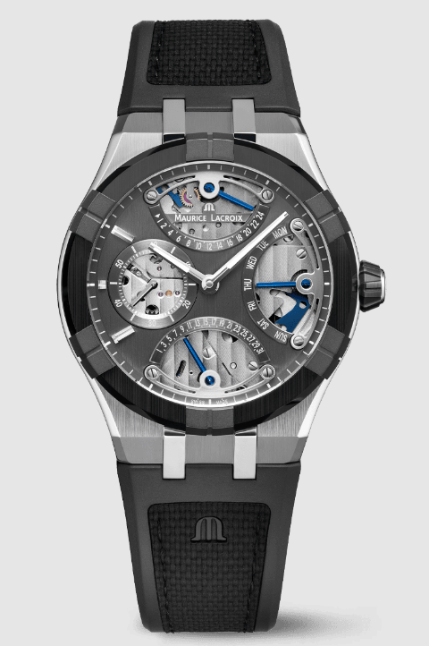 Review Best Maurice Lacroix AIKONIC MASTER TRIPLE RETROGRADE AC6068-SSL20-230-2 Replica watch